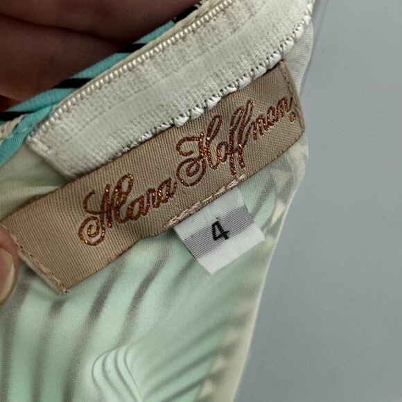 Mara Hoffman Mola Aqua Strapless Cut Out Open Back Mini Dress Size 4 - Picture 8 of 10